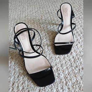 SCHUTZ Nita Patent Leather black Sandals